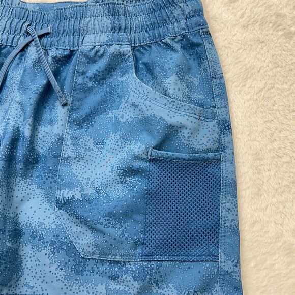 Columbia PFG Womens Tidal Sands II Shorts Blue Zip Pockets Sz Small 5” UPF 50 - Picture 10 of 11